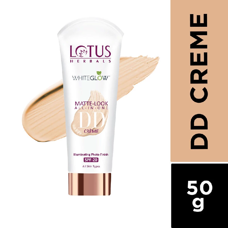 Lotus Herbals Whiteglow Matte Look All In One Dd Cream SPF 20 - Pink Beige, 50 g-2.webp
